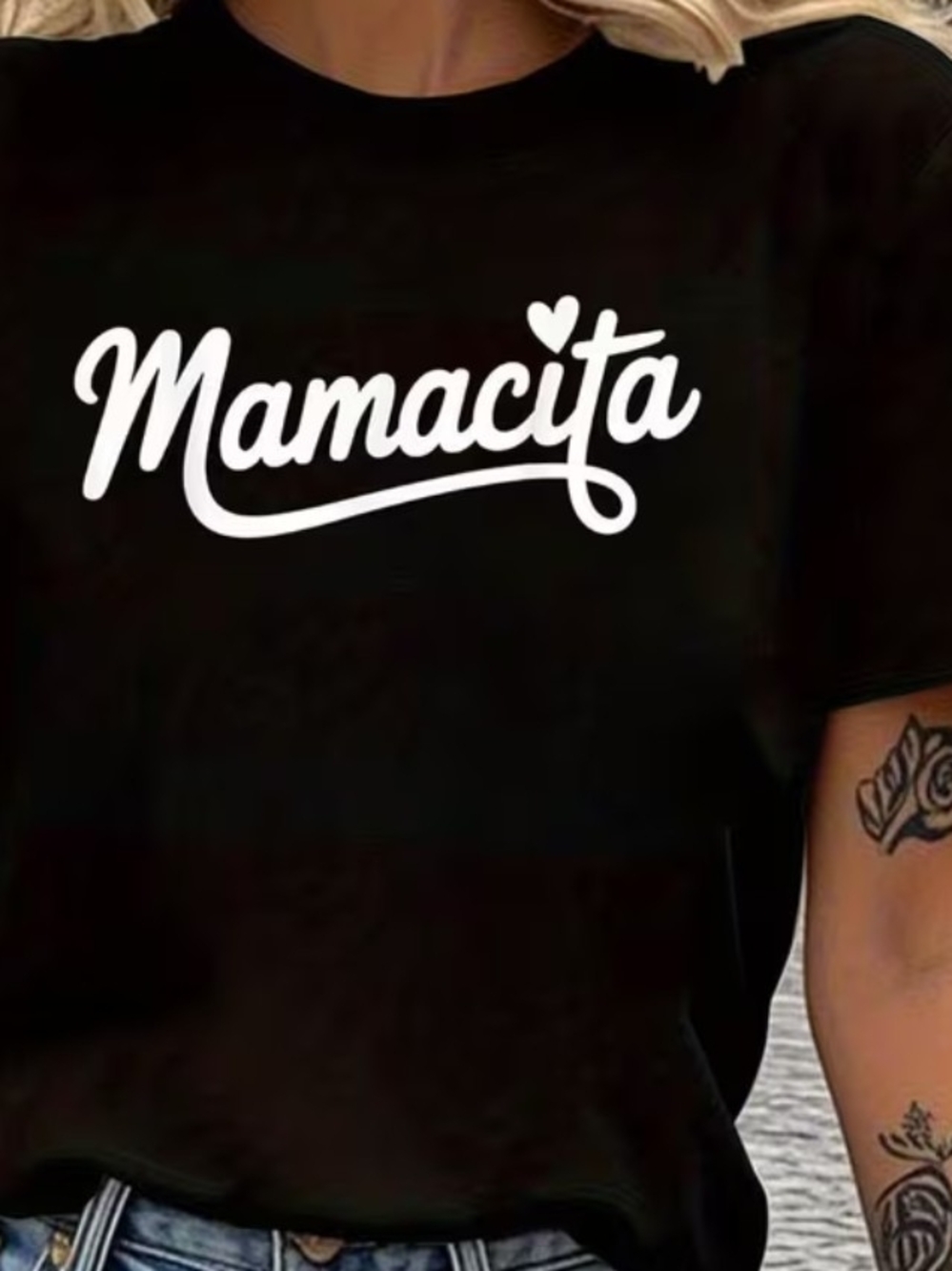 Mamacita Graphic Tee - Black